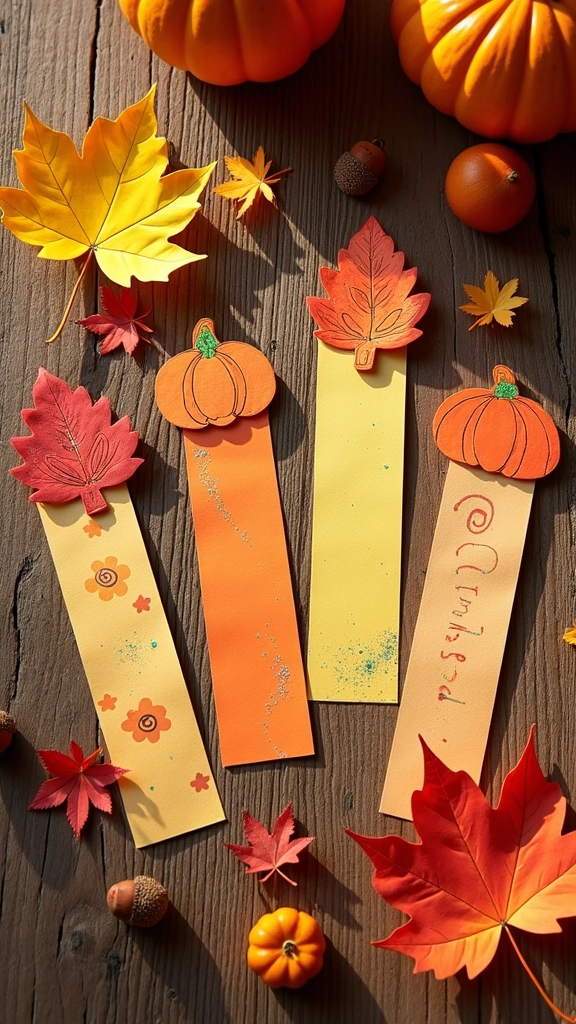 Fall-Themed Bookmarks