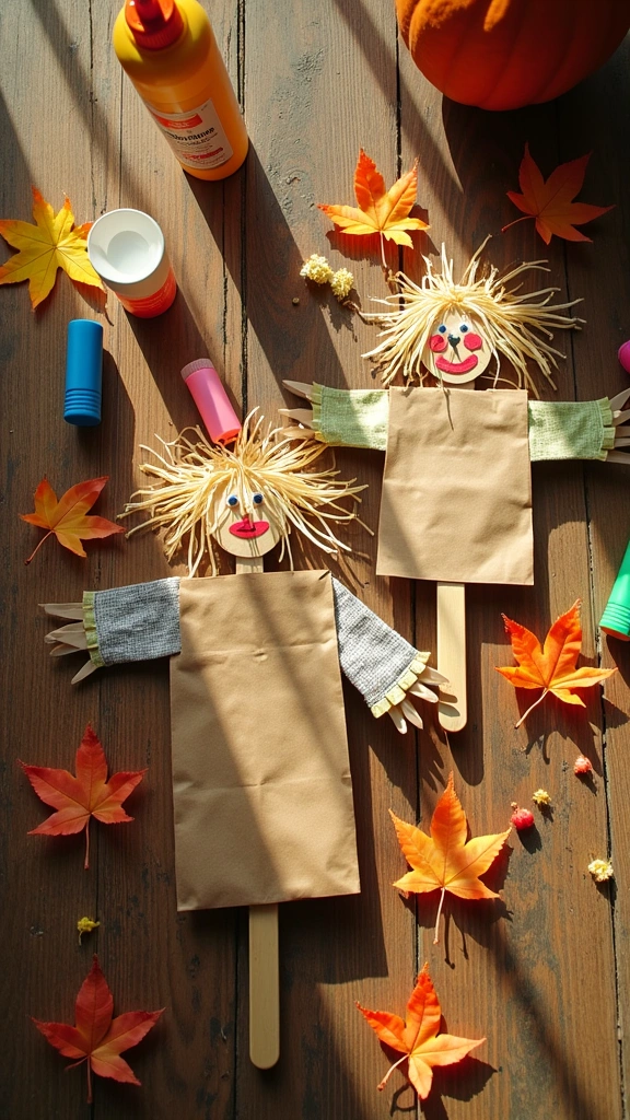 DIY Scarecrow Puppets