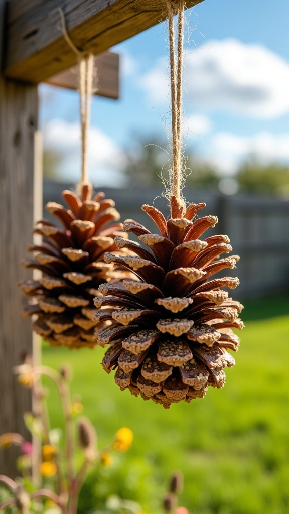 Pinecone Bird Feeders
