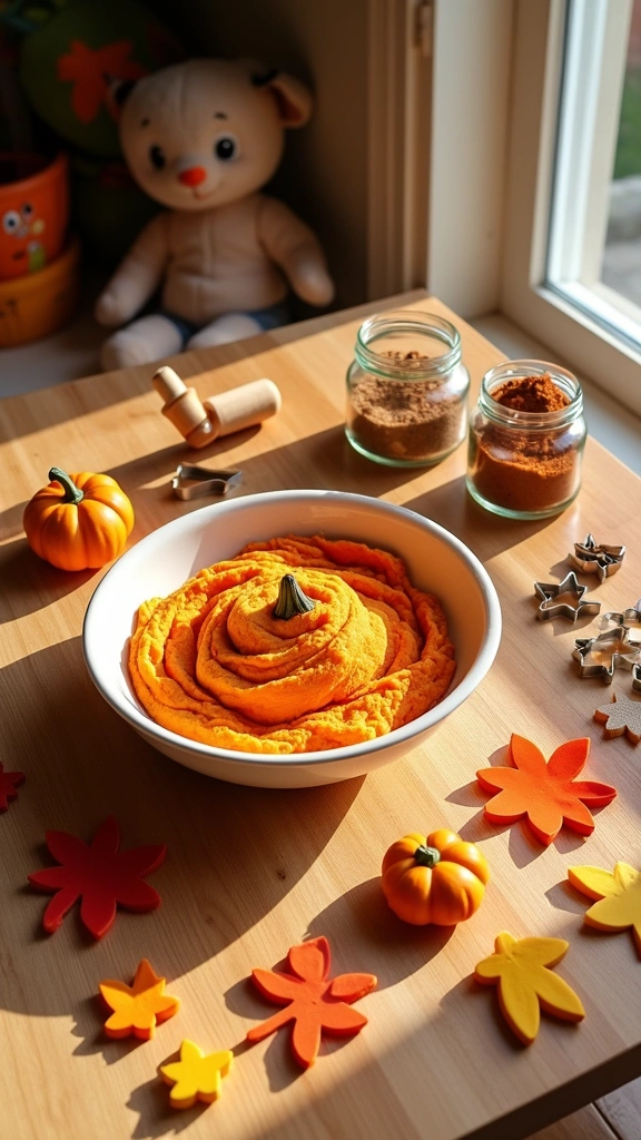 Scented Pumpkin Playdough