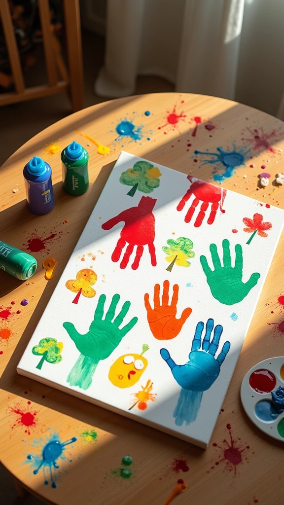 Handprint Art Canvas