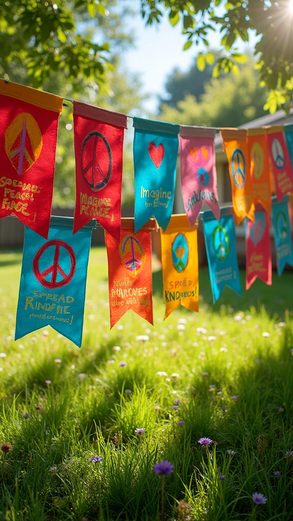 DIY Peace Flags