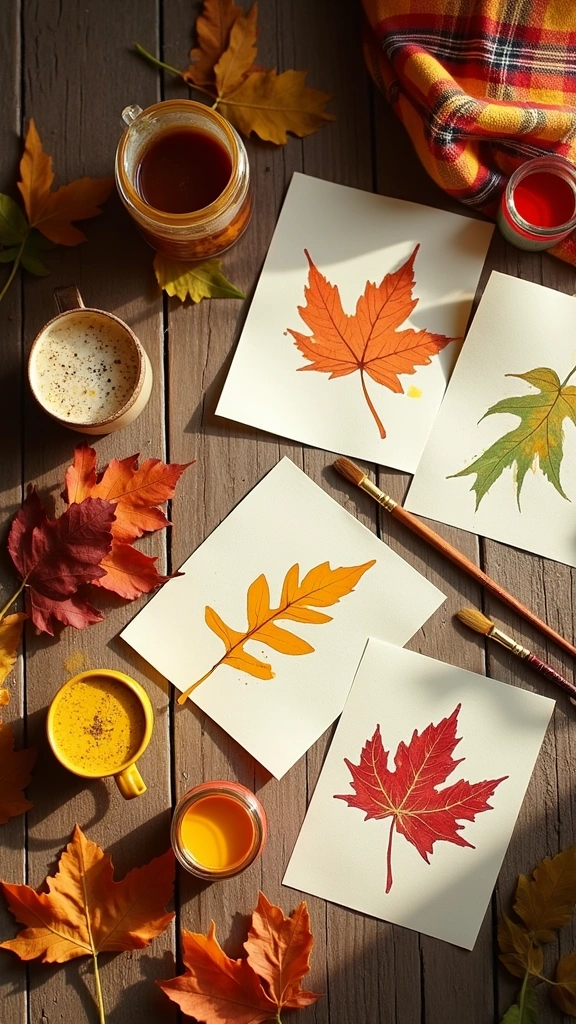 Leaf Printing Stationery