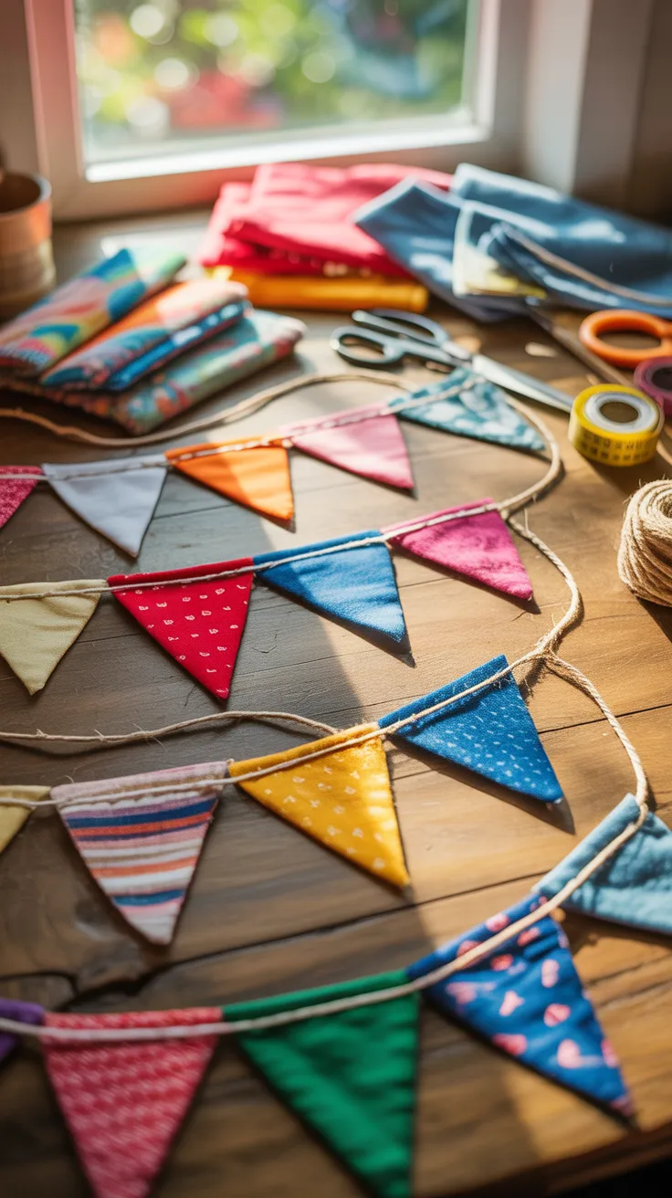 Fabric Scrap Bunting