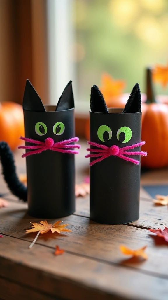 Toilet Paper Roll Black Cats