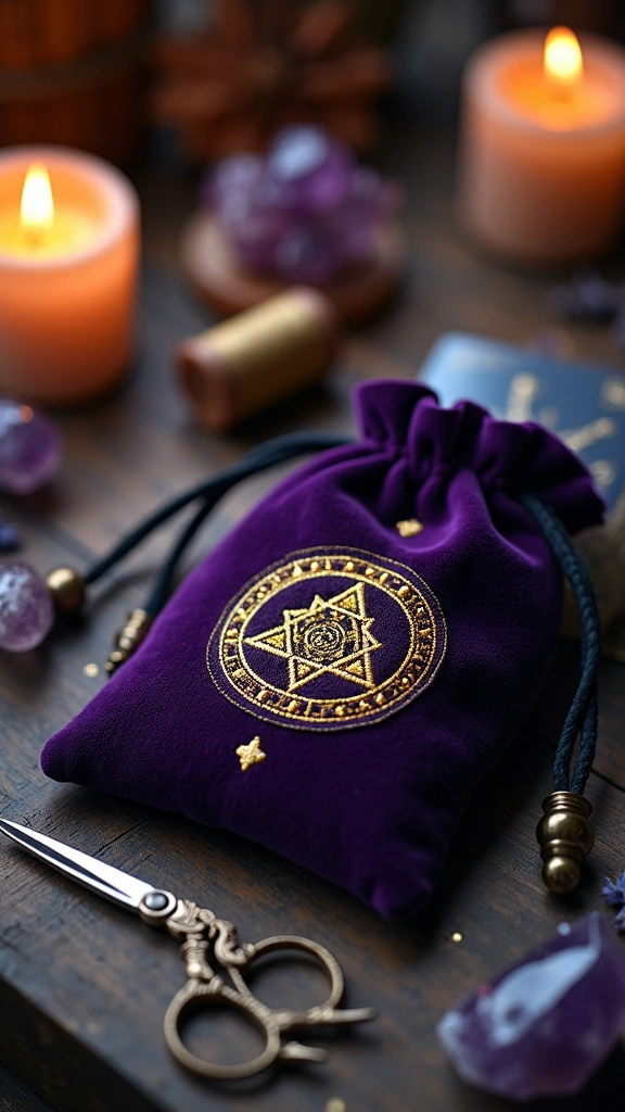 Hand-Sewn Tarot Card Pouch