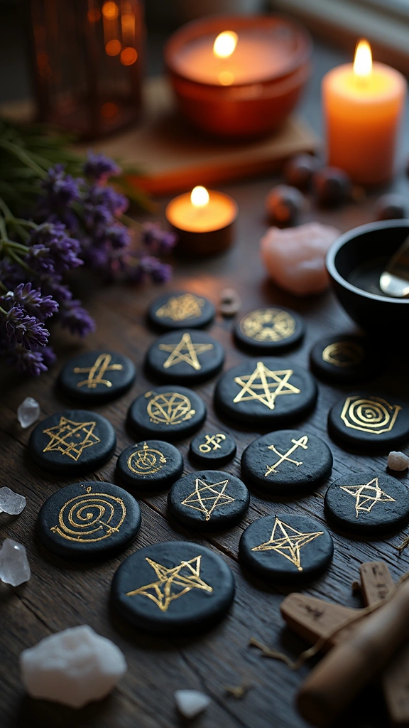 Hand-Crafted Polymer Clay Runes