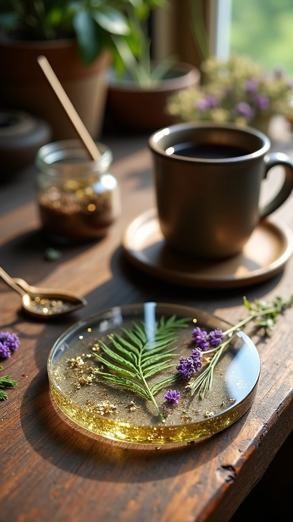 Botanical Resin Coasters