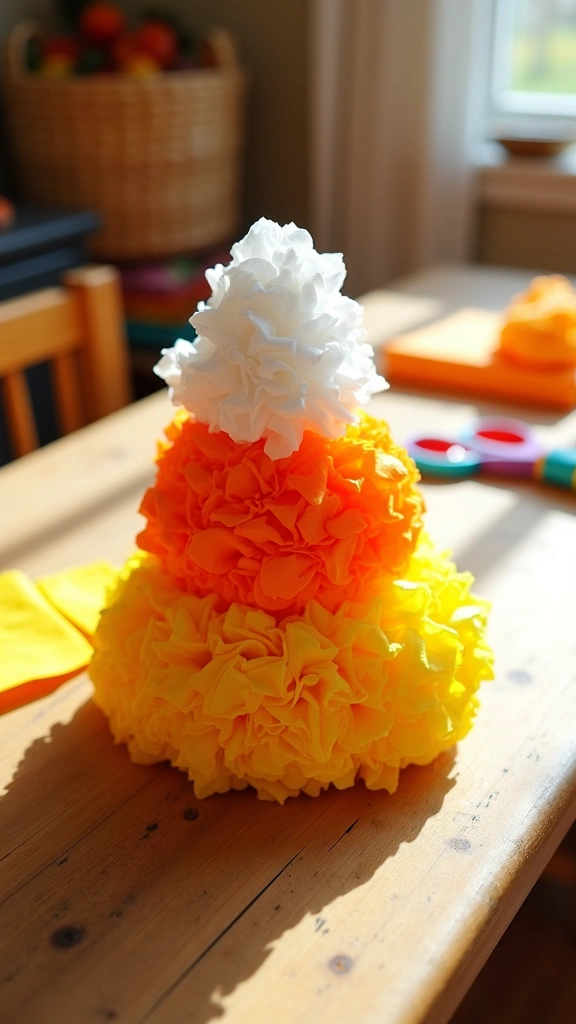 Tissue Paper Candy Corn