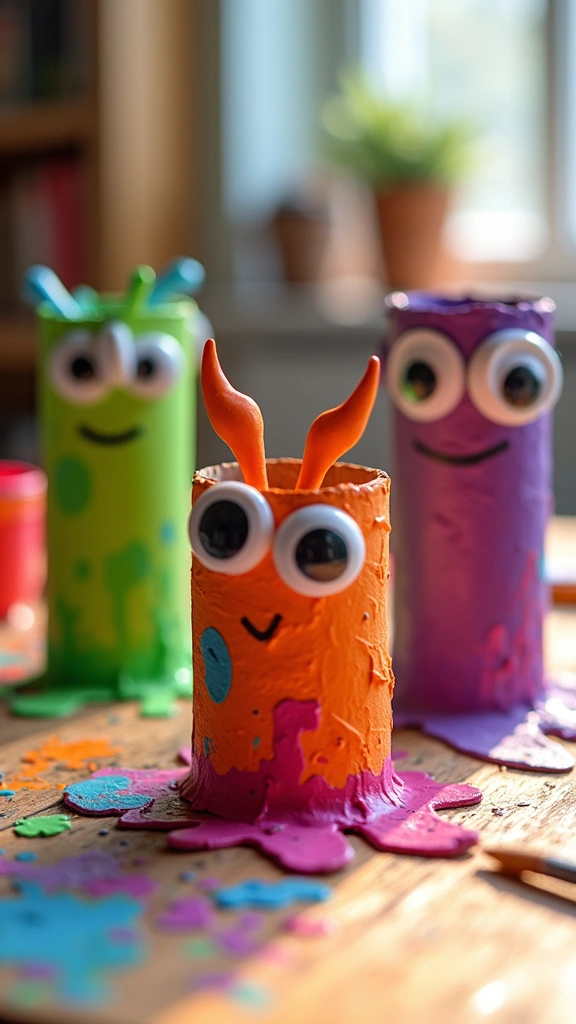 Cardboard Tube Monsters