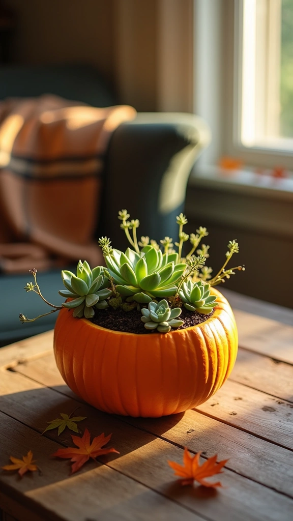 Pumpkin Succulent Planters