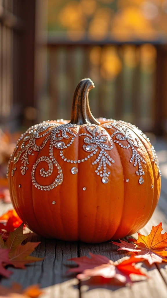 Bejeweled Glam Pumpkins