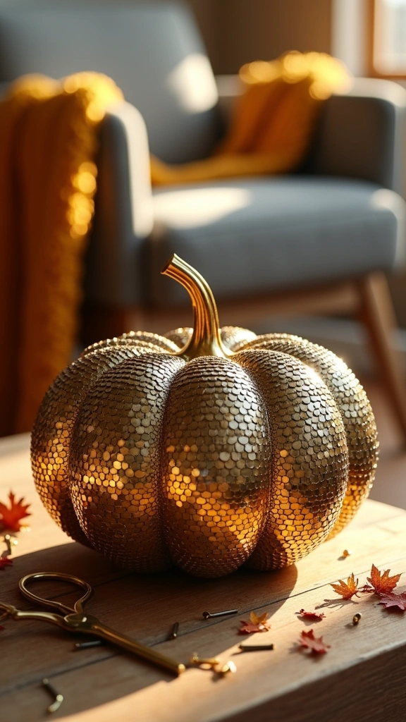 Thumbtack Metallic Pumpkins