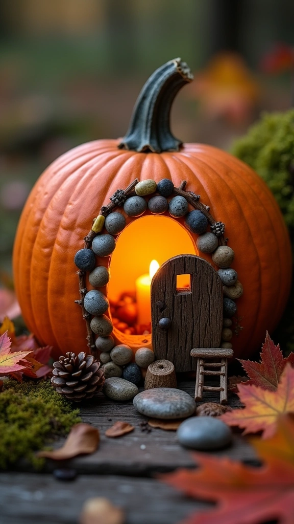 Pumpkin Fairy Houses