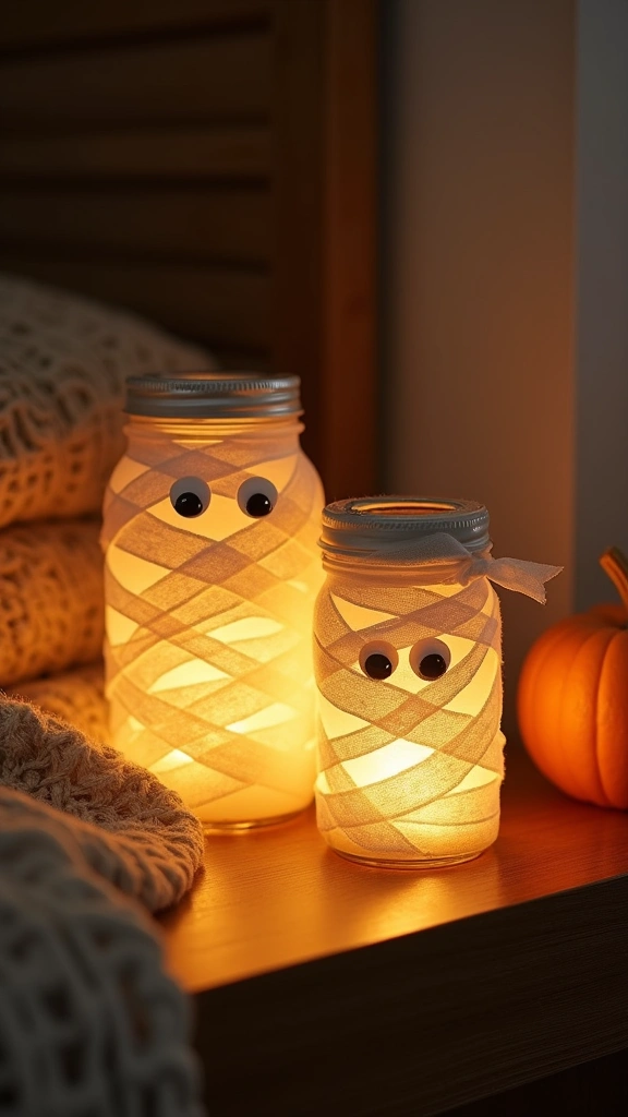Mason Jar Mummies