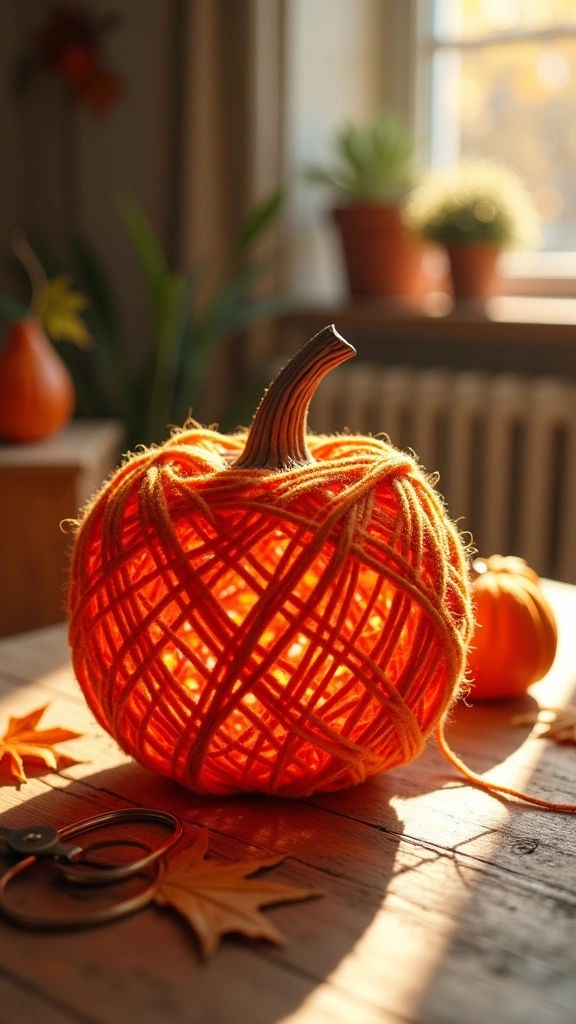 Yarn Pumpkins