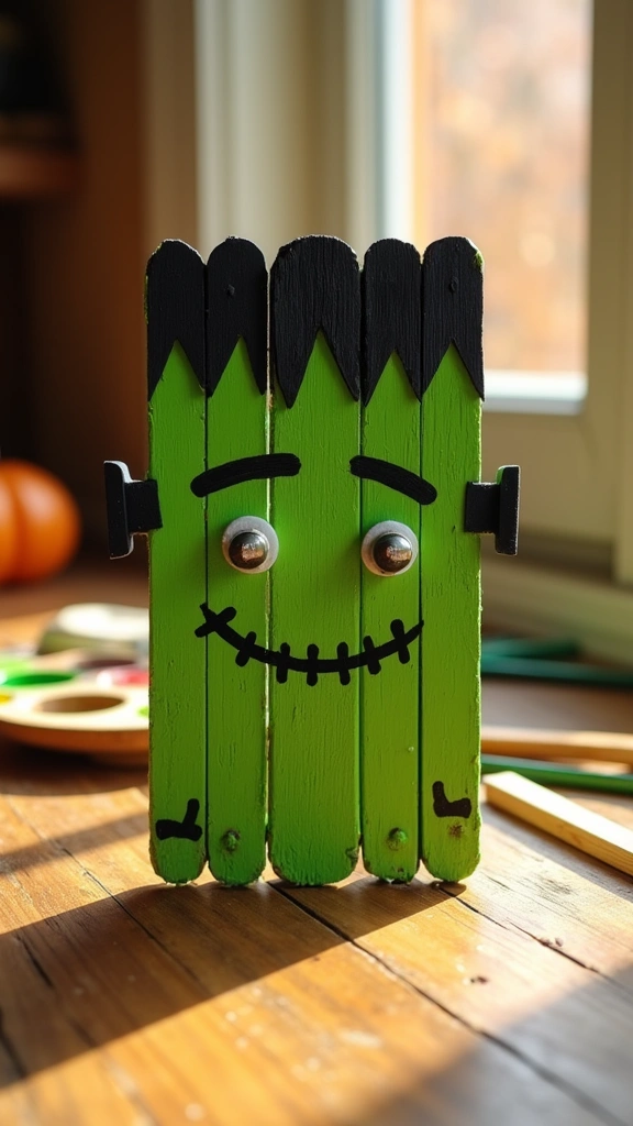 Popsicle Stick Frankensteins