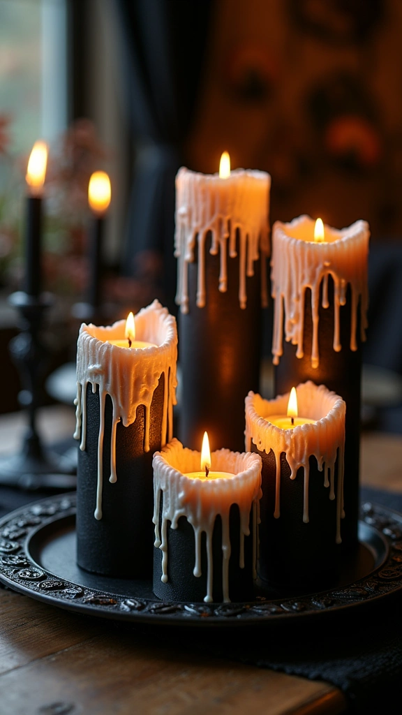 Cardboard Tube Faux Candles