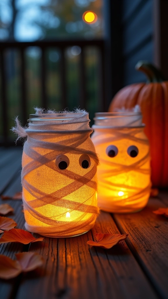 Mason Jar Mummies