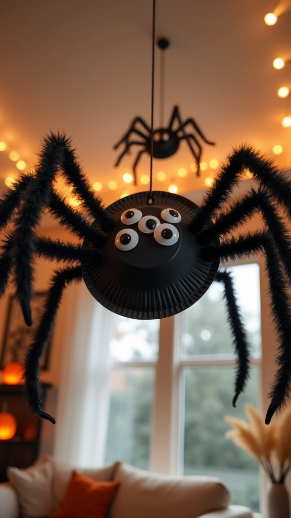 Paper Plate Spiders