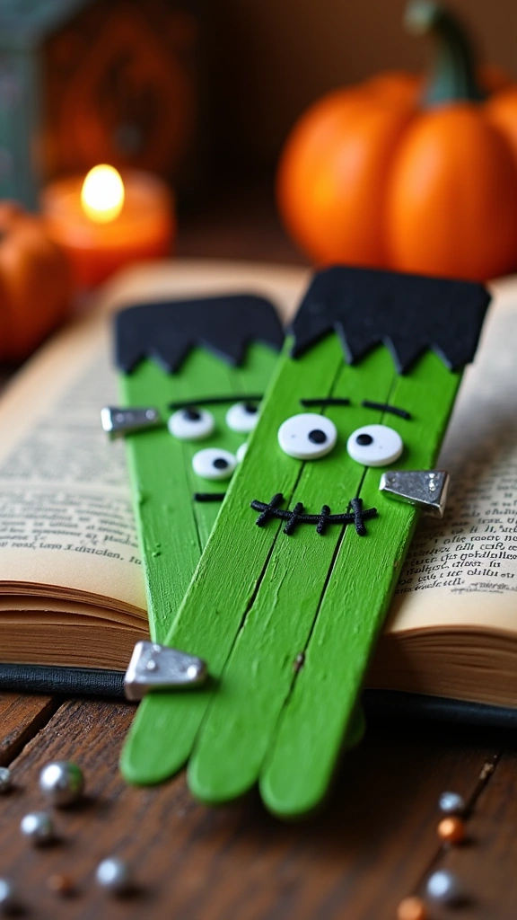Popsicle Stick Frankensteins