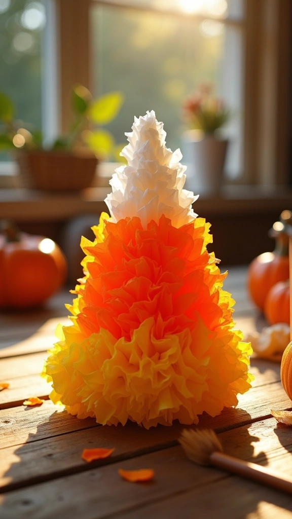 Tissue Paper Candy Corn