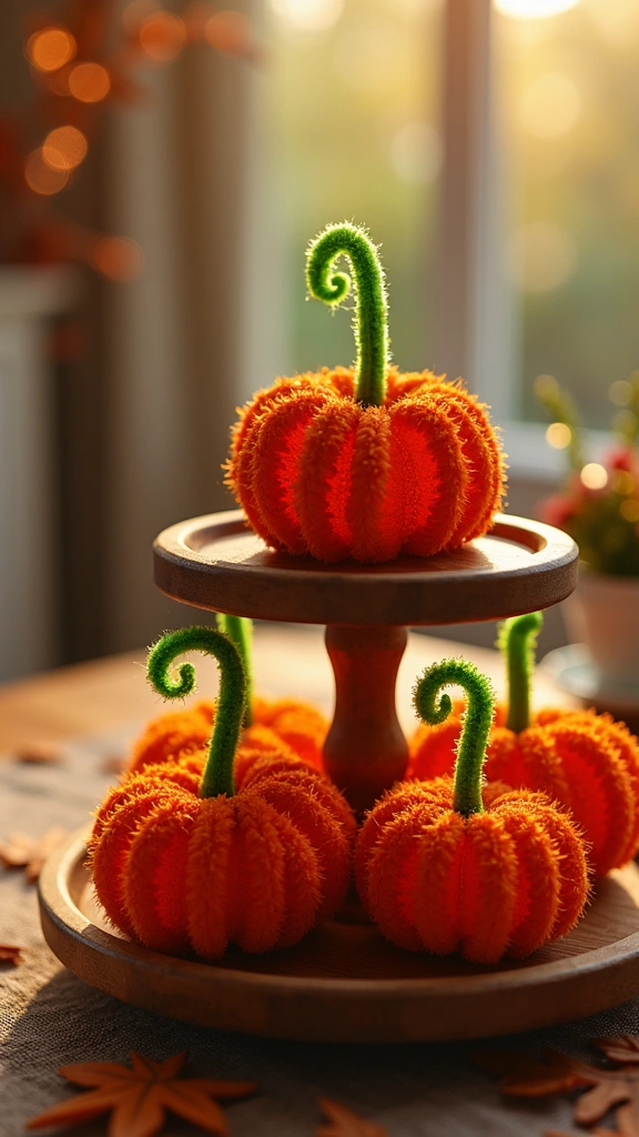 Pipe Cleaner Pumpkins