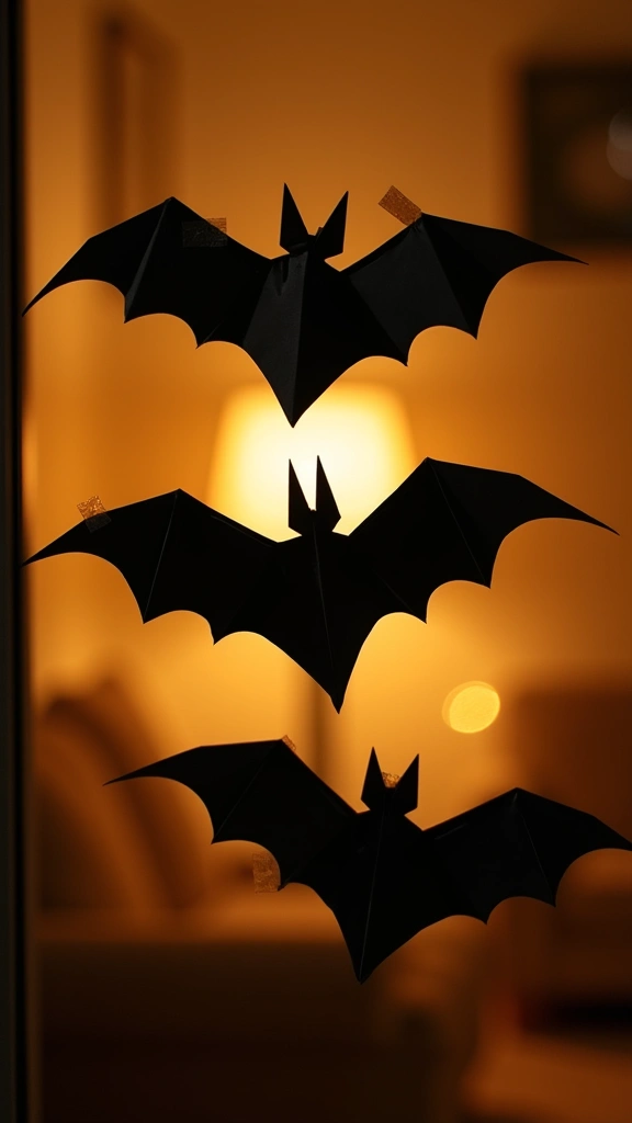 Origami Paper Bats