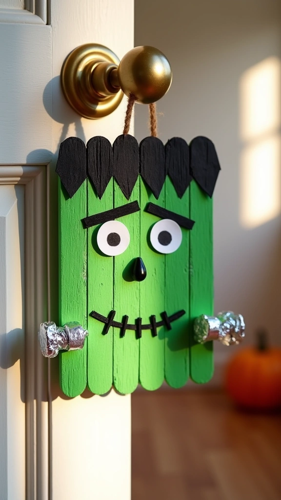 Popsicle Stick Frankensteins