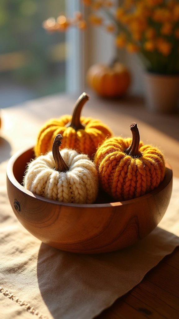 Yarn Wrapped Mini Pumpkins