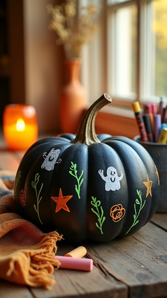 Chalkboard Message Pumpkins
