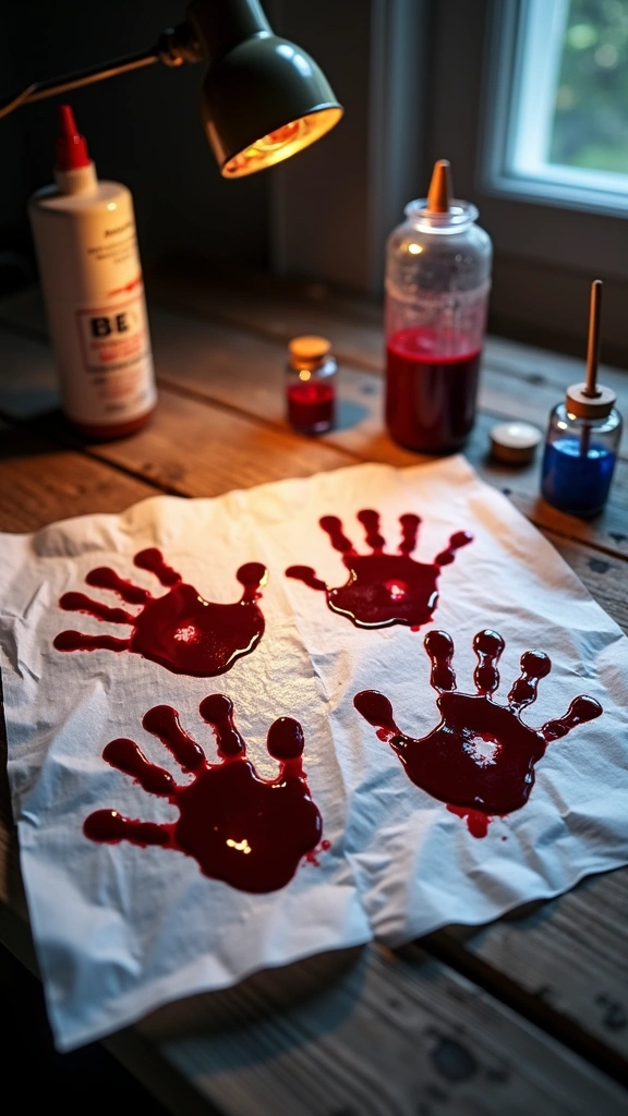 Bloody Handprint Window Clings