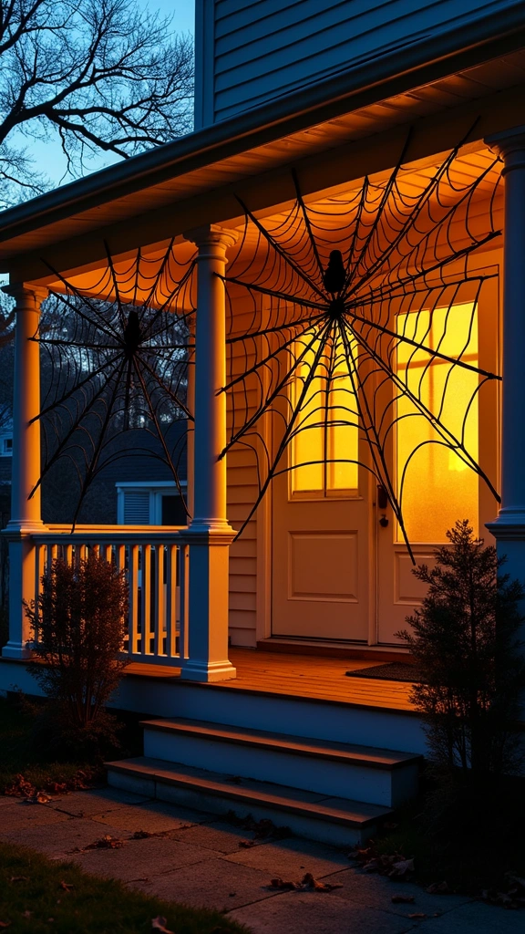 Trash Bag Giant Spiderwebs
