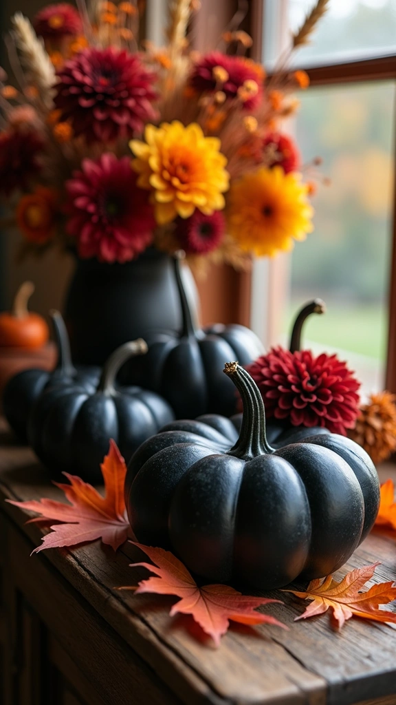 Matte Black Spooky Pumpkins
