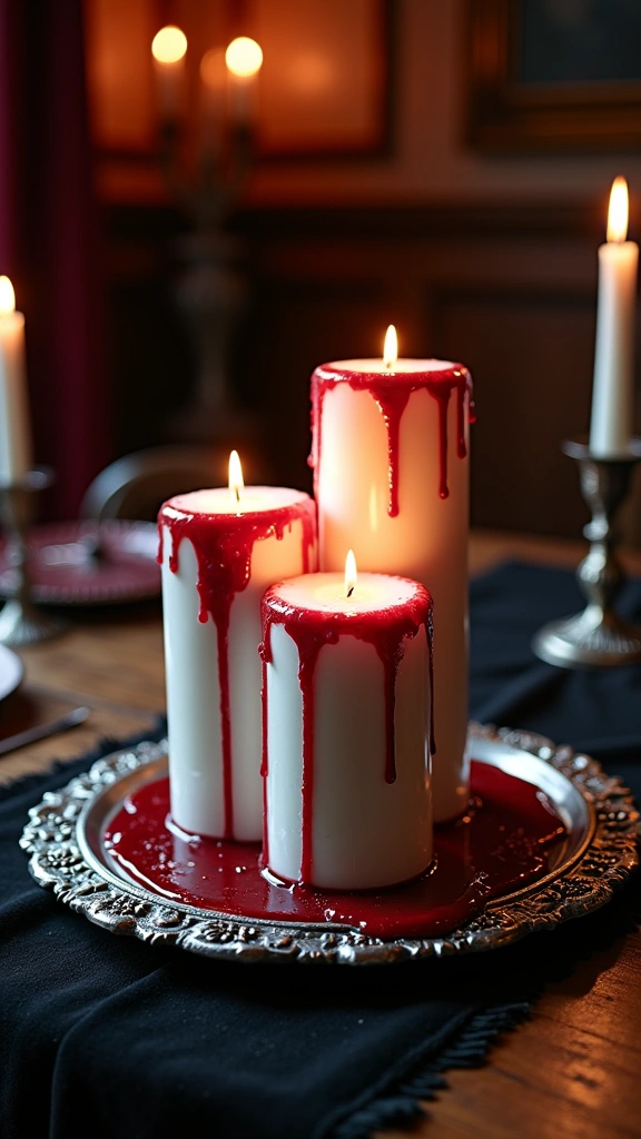 Bleeding Pillar Candles