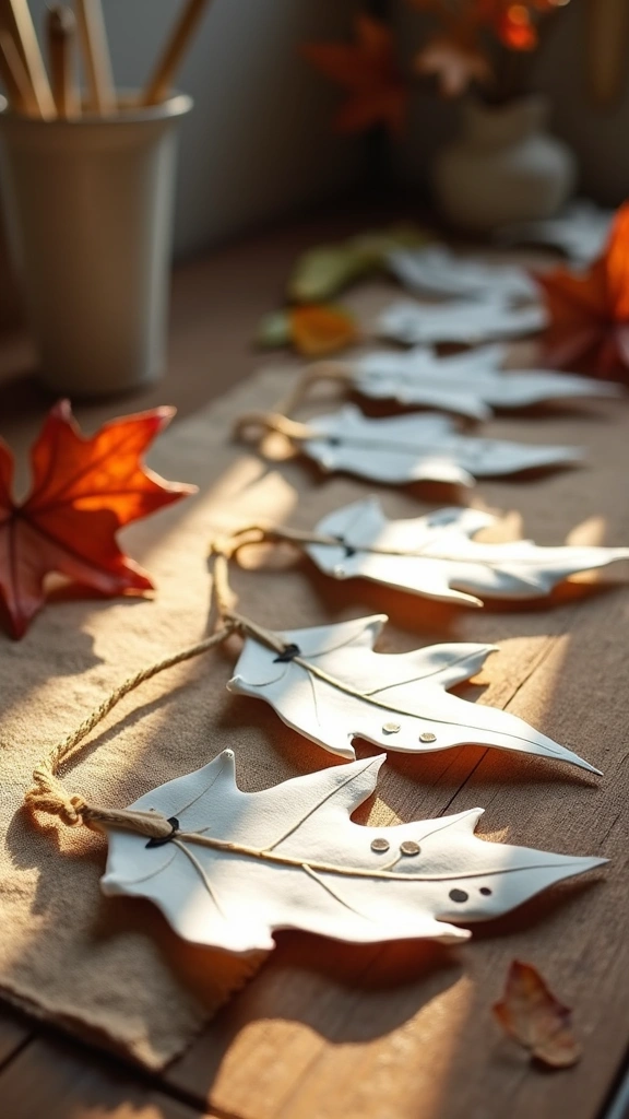 Painted Ghost Leaves