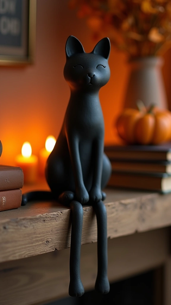Black Cat Shelf Sitters