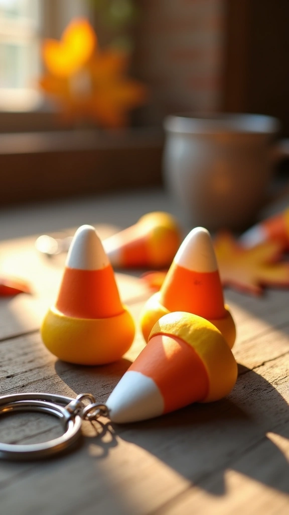 Classic Candy Corn Keychains
