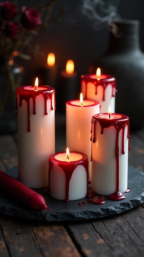 Bleeding Pillar Candles