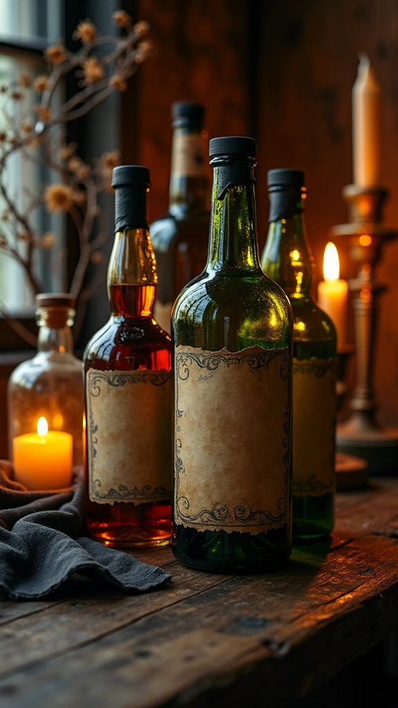 Vintage Apothecary Potion Bottles