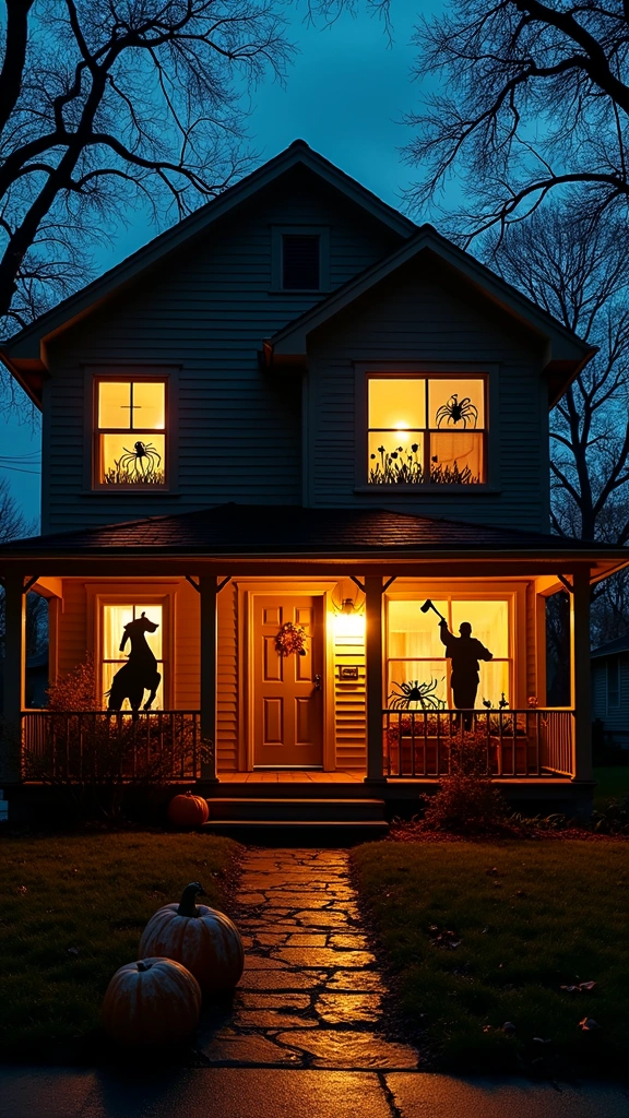 Sinister Silhouette Window Decals