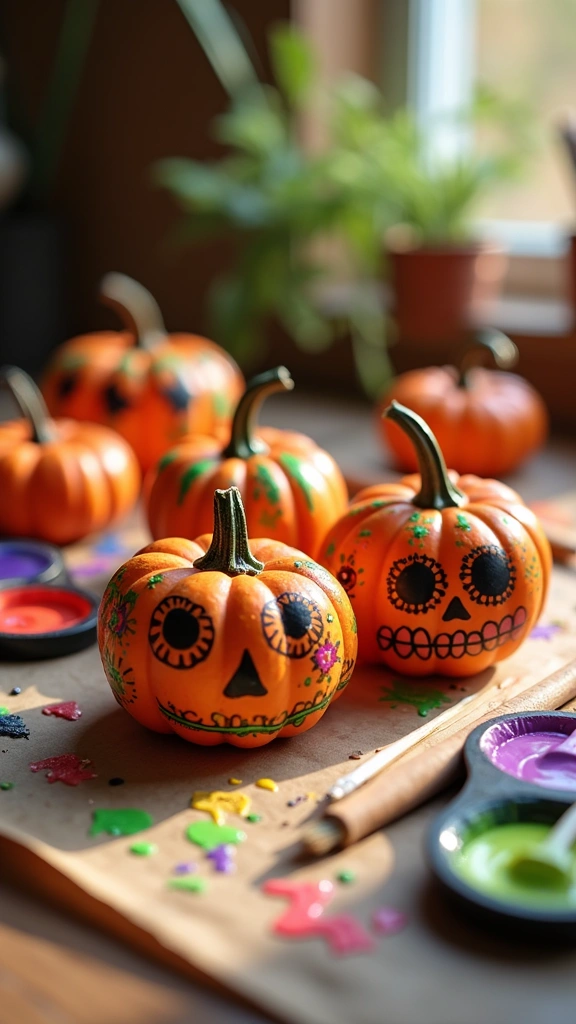 Painted Mini Pumpkins