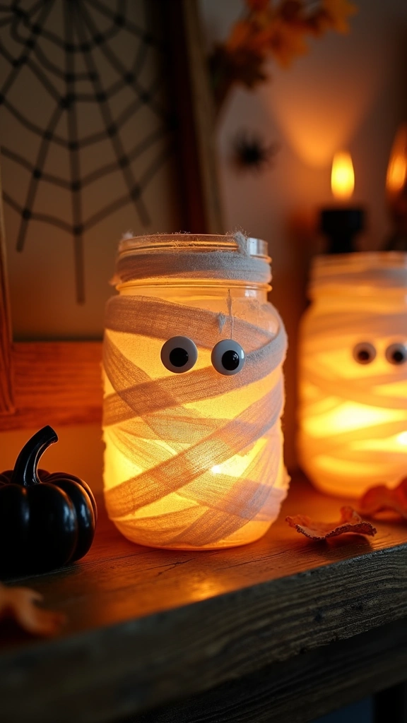 Mason Jar Mummies
