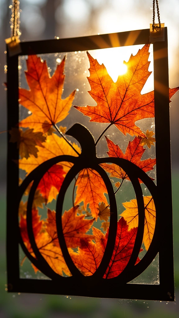 Fall Leaf Suncatchers
