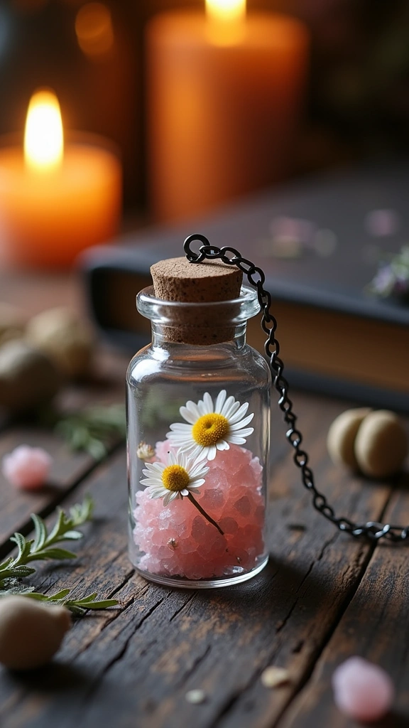 Wearable Spell Jar Necklaces