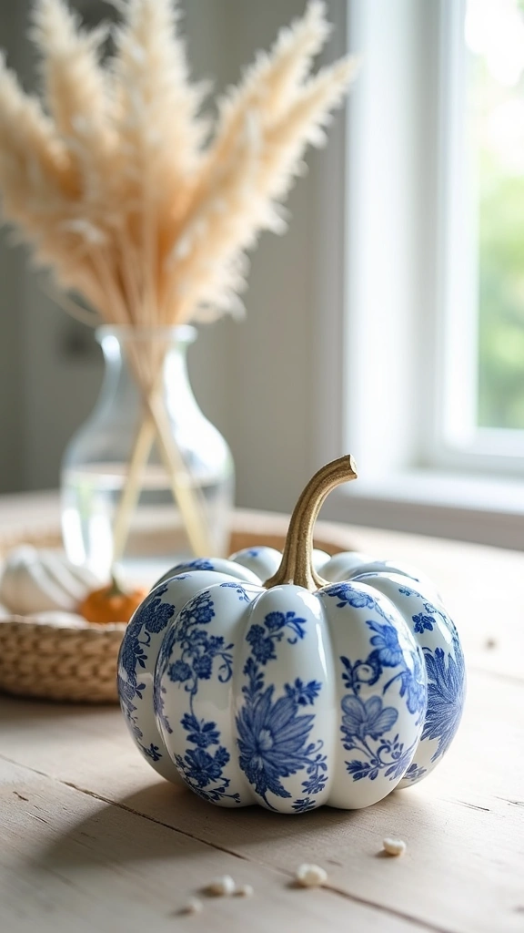 Coastal Chic Mod Podge Pumpkins