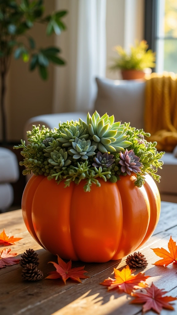 Succulent Topped Faux Planters