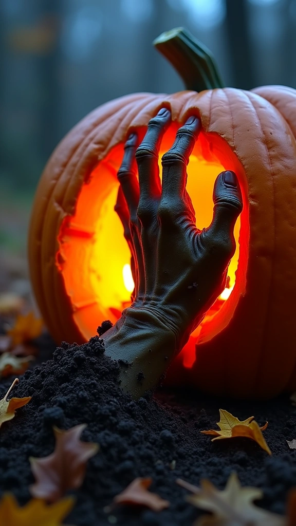The Zombie Hand Reaching Out