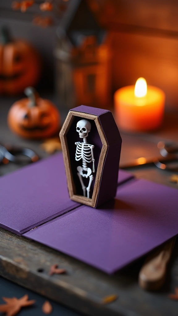 Pop-Up Coffin Greeting Cards
