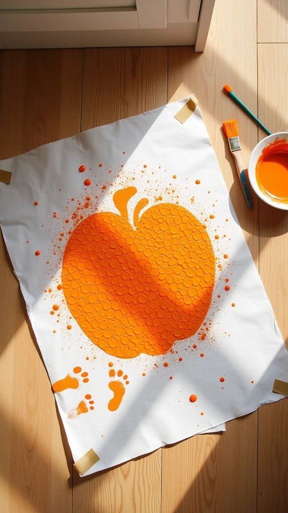 Bubble Wrap Stomp Pumpkins